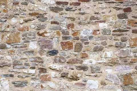 Stone wall medieval Foto stock