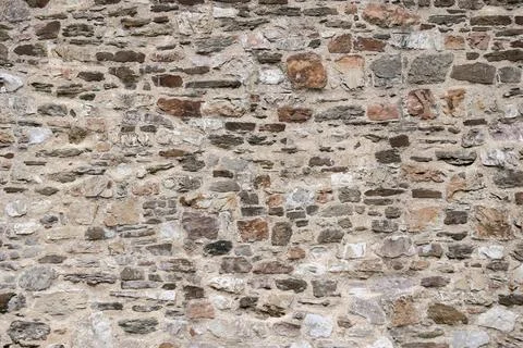 Stone wall medieval Stock Photos