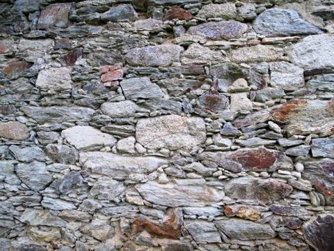 Stone wall mosaic Stock Photos