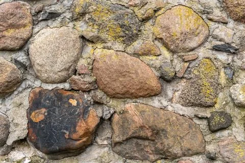 Stone wall of the old building Stock Photos