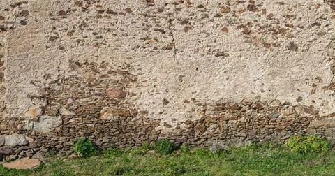 Stone wall - old stone wall Stock Photos