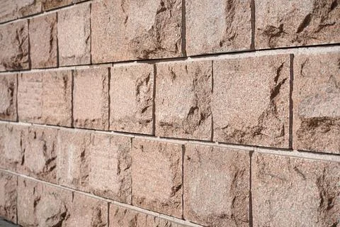 Stone wall or cladding wall, large stone tiles Stock Photos