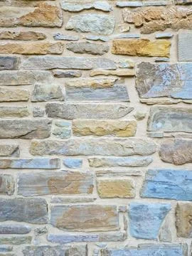 Stone wall pattern, decorative texture. brick wall background for exterior .. Stock Photos