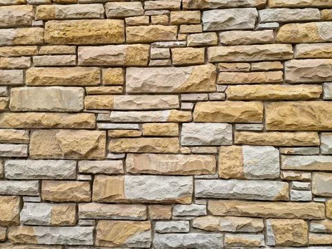 Stone wall pattern, decorative texture. wall background for exterior buildi.. Stock Photos
