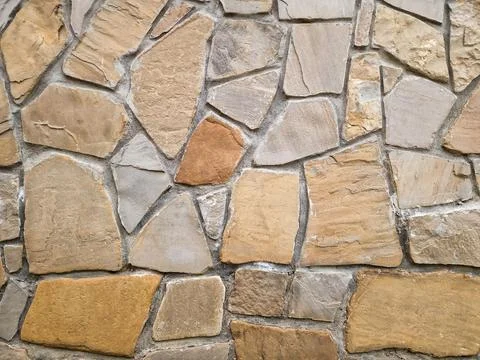 Stone wall pattern, decorative texture. wall background for exterior buildi.. Stock Photos