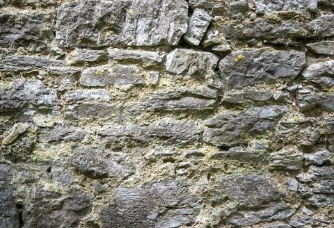 Stone wall pattern, natural stone texture, ground pavement background Stock Photos