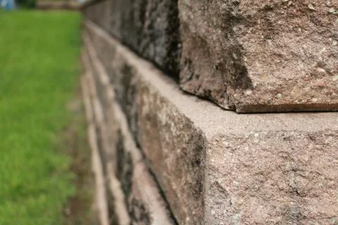 Stone wall perspective 스톡 사진