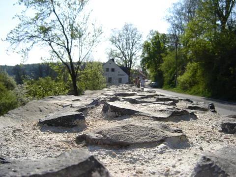 Stone-wall Foto stock