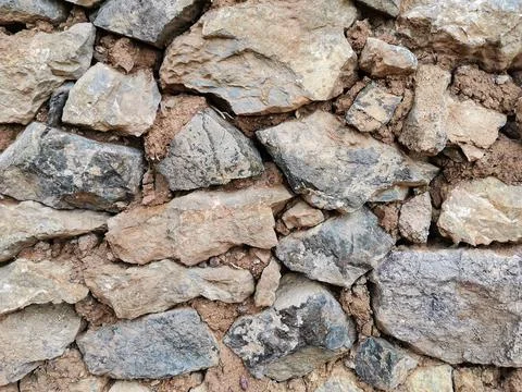 The stone wall. Foto stock