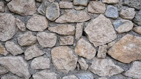 The stone wall. Stock Photos