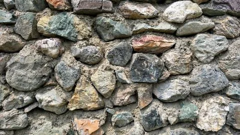 The stone wall. Stock Photos