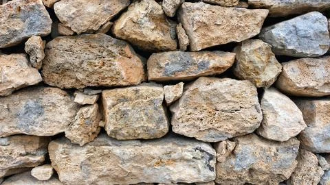The stone wall. Stock Photos