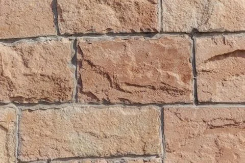 Stone wall in red colour Stock Photos