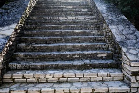 Stone wall with rustic texture. Old brick wall in historic building. Natural Fotos de archivo