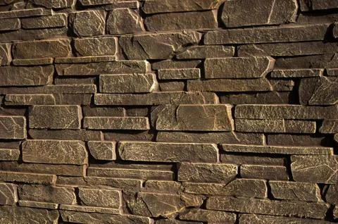 Stone wall of sandstone Stock Photos
