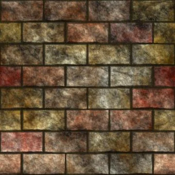 Stone wall seamless generated texture Stock Illustration