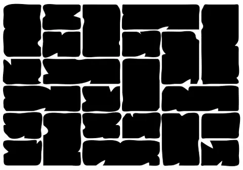 Stone wall silhouette background beautiful banner wallpaper design illustrati Illustrazione stock