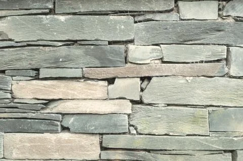 Stone Wall, slate Stock Photos
