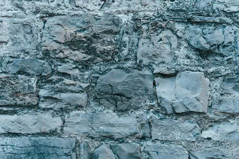 Stone wall structure of an old house Stock Photos