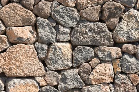 Stone Wall Surface for Backgrounds Stock Photos