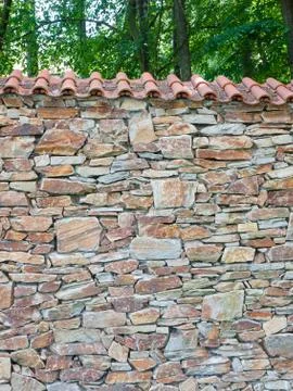Stone wall surface Stock Photos