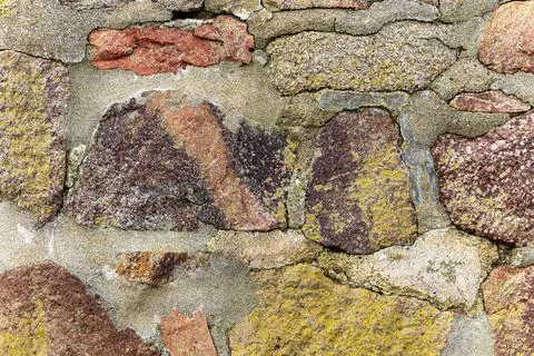 Stone wall texture and background Stock Photos