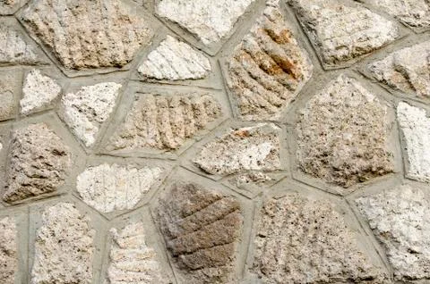 Stone wall texture background natural color Stock Photos