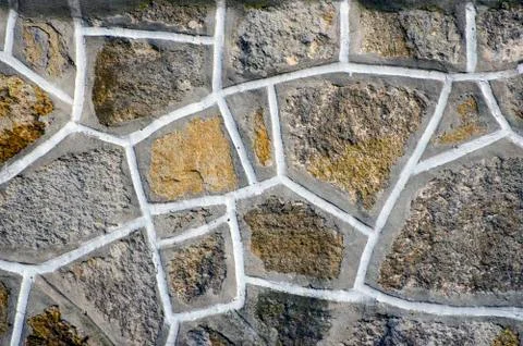 Stone wall texture background natural color Stock Photos
