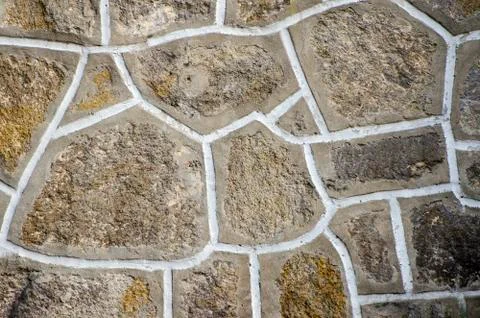 Stone wall texture background natural color Foto stock