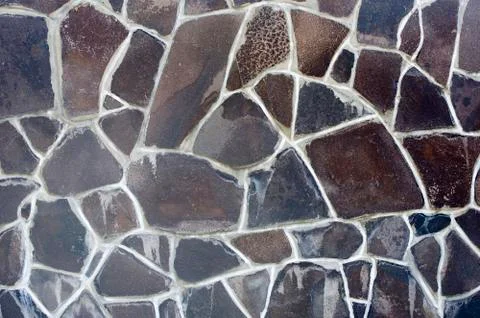 Stone wall texture background natural color Stock Photos