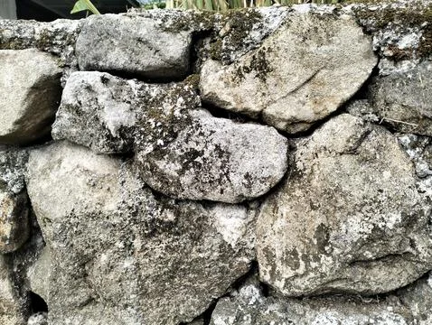 Stone Wall Texture Background with Natural Pattern 스톡 사진