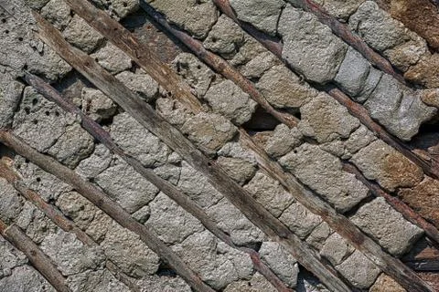 Stone wall texture background Stock Photos