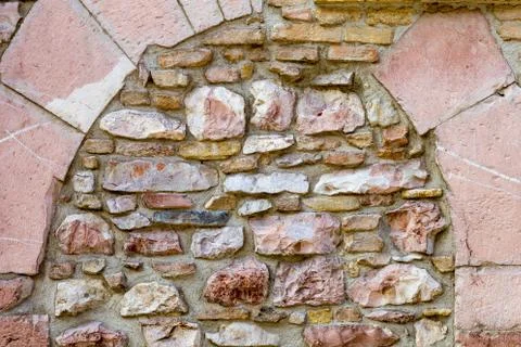 Stone wall texture background Stock Photos