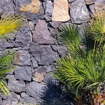 Stone wall texture background Stock Photos