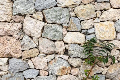Stone wall texture background Foto stock