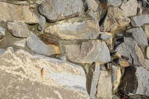 Stone wall texture background Stock Photos