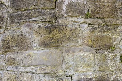 Stone Wall Texture Backgrounds Design Elements: Natural Sandstone and Mortar Stock Photos