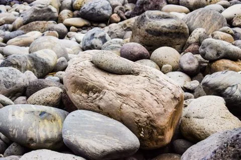 Stone wall texture, big rocks background, abstract Stock Photos