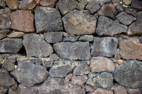 Stone wall texture, big rocks background, abstract Stockfoto's