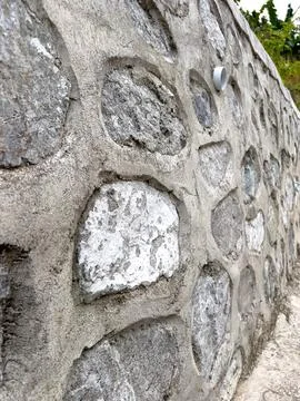 Stone Wall Texture Close-up 스톡 사진