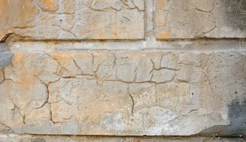Stone wall texture with cracks Stock Photos