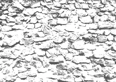 Stone wall texture grunge overlay Stock Illustration