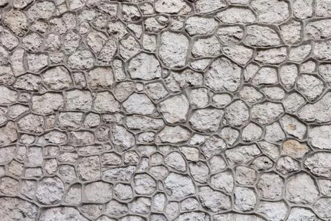 Stone Wall Texture With Large Joints Fotos de archivo