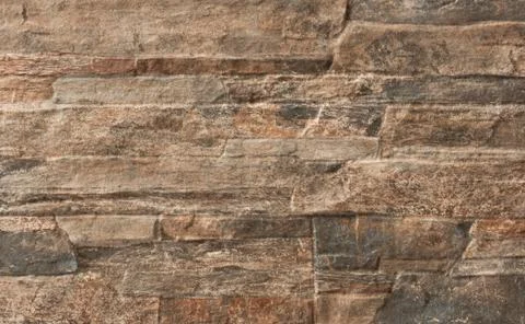 Stone Wall Texture material brown beige Stock Photos