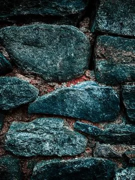 Stone wall texture. Old castle stone wall texture background. Foto stock