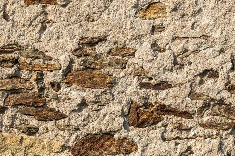Stone wall - texture of an old stone wall Stock Photos
