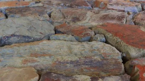 Stone wall texture in perspective. Stockfoto's