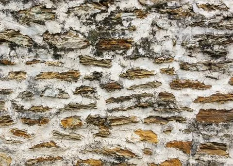 Stone wall texture Stockfoto's