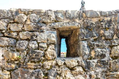 Stone wall texture Stock Photos