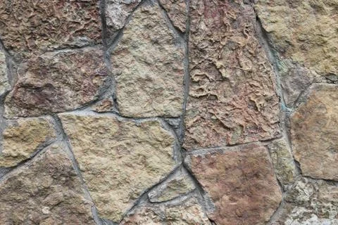 Stone Wall Texture. Stone Cladding Structure. Stock Photos